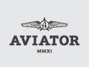 bright brown design aviator logo